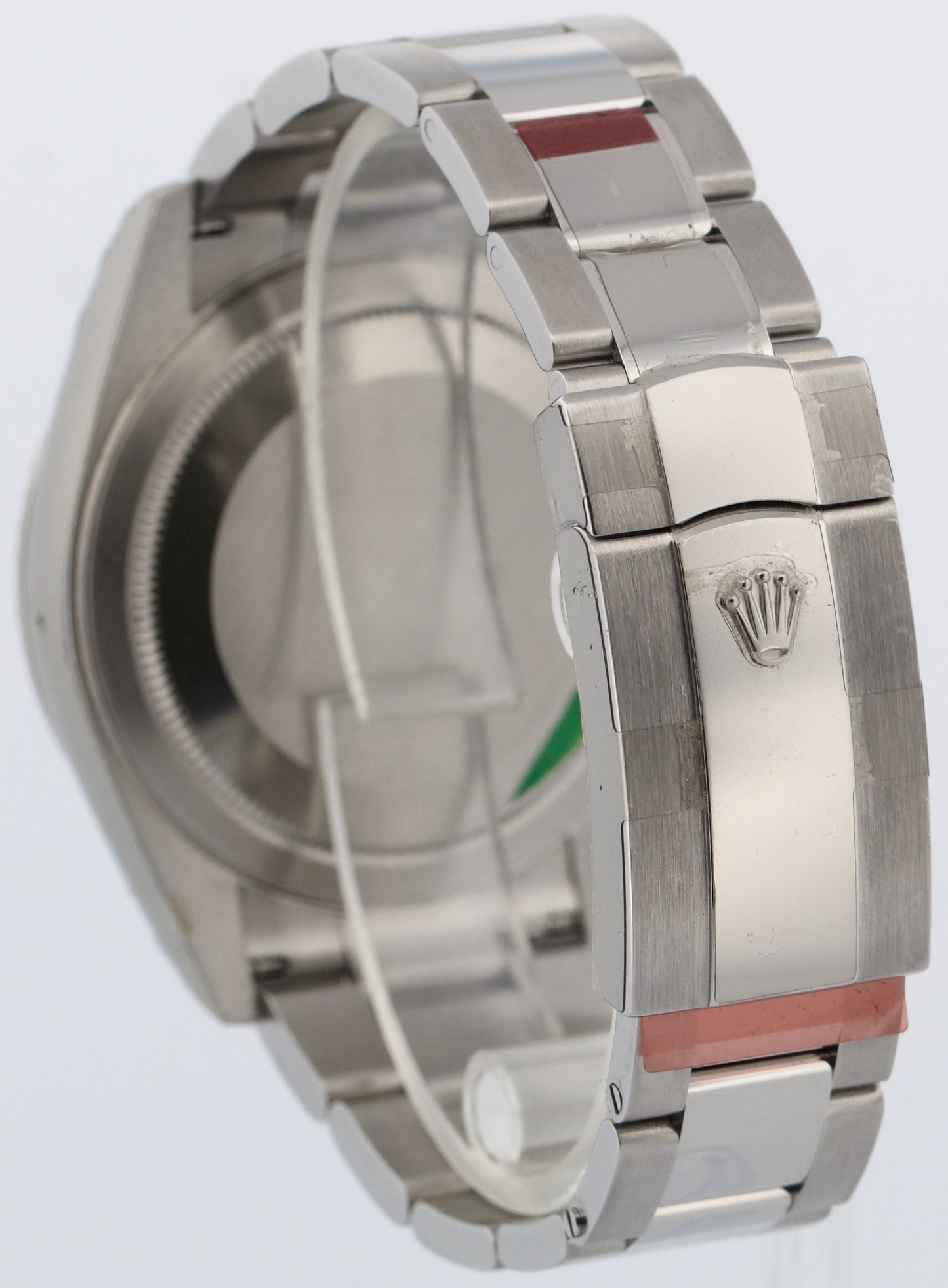 STICKERED Rolex Sky-Dweller 326934 BLUE 42mm Steel OYSTER 18K Gold Watch BOX