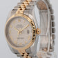 Rolex DateJust WHITE Pyramid Two-Tone Yellow Gold Steel 36mm 116233 Watch