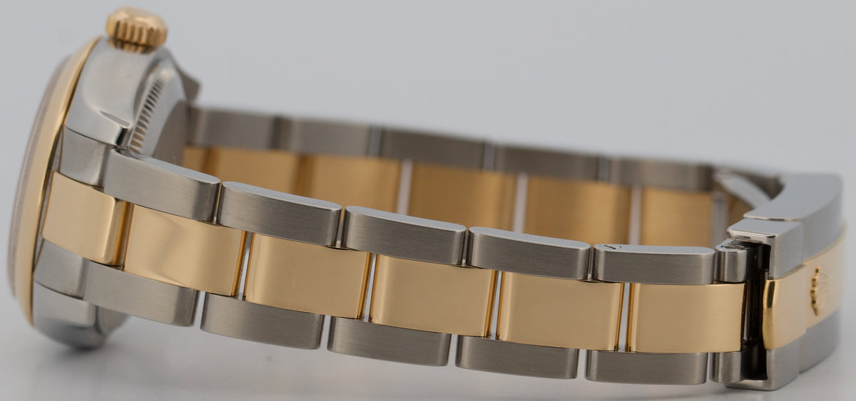2007 Ladies Rolex DateJust 179163 MOP Roman 26mm 18K Steel Oyster Box Papers