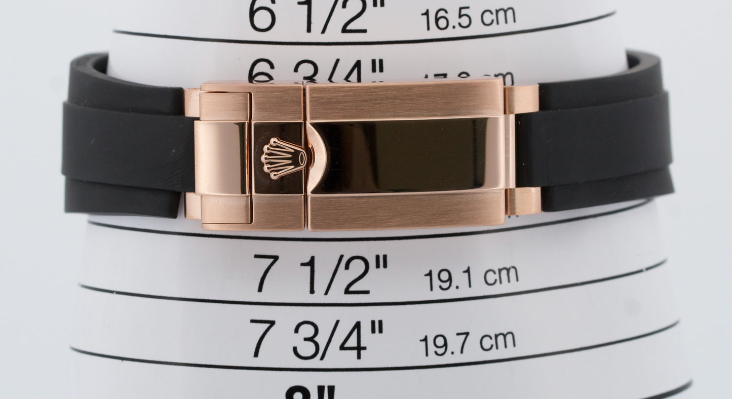 2023 Rolex Daytona CHOCOLATE Brown 18K Rose Gold 40mm Oysterflex 116515 LN BOX