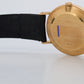 Rolex Cellini WHITE ROMAN 18K Yellow Gold Manual Black Leather 32mm 4112 Watch