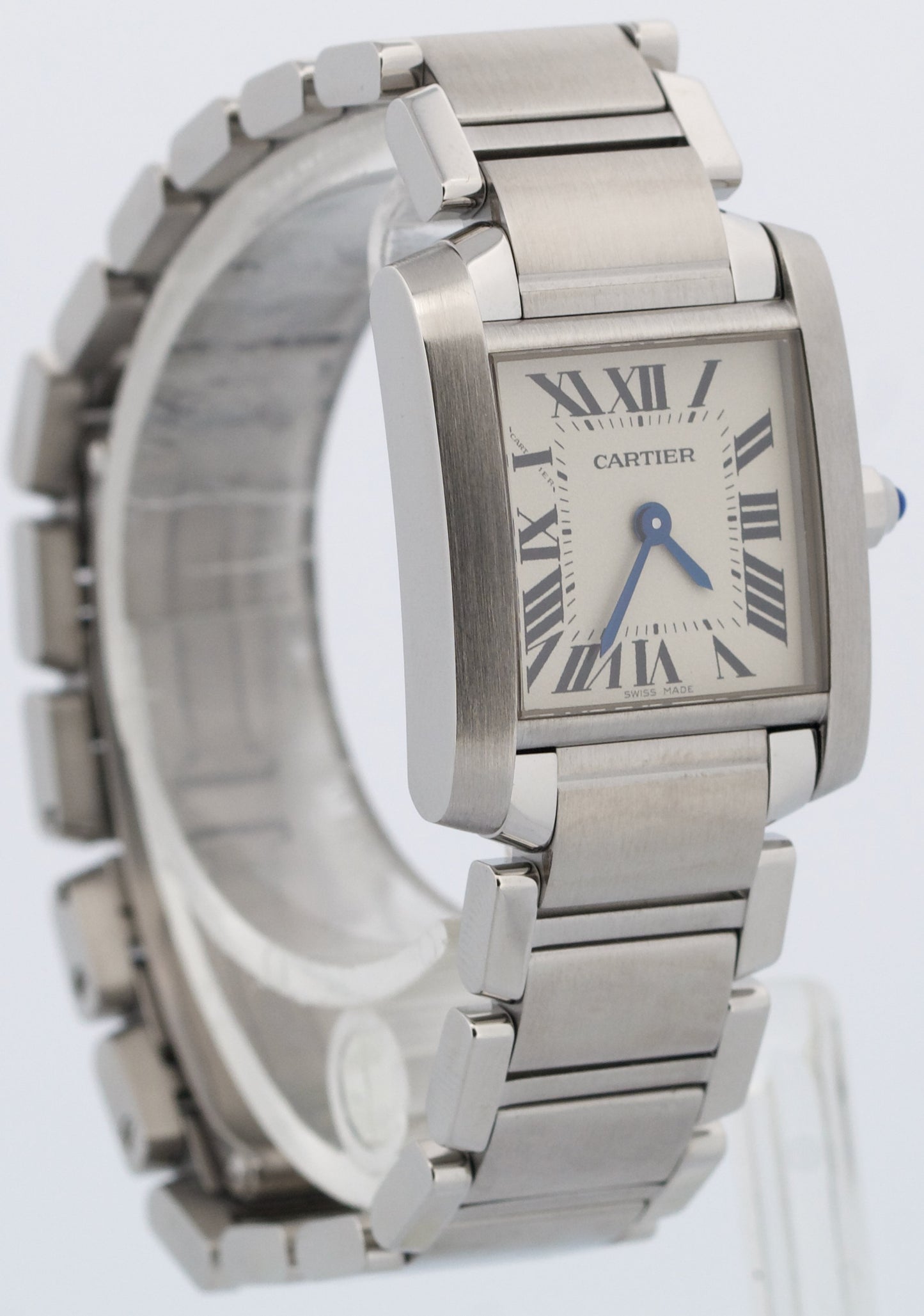 2021 PAPERS Cartier Tank Francaise 20mm IVORY Quartz Steel W51008Q3 3217 BOX