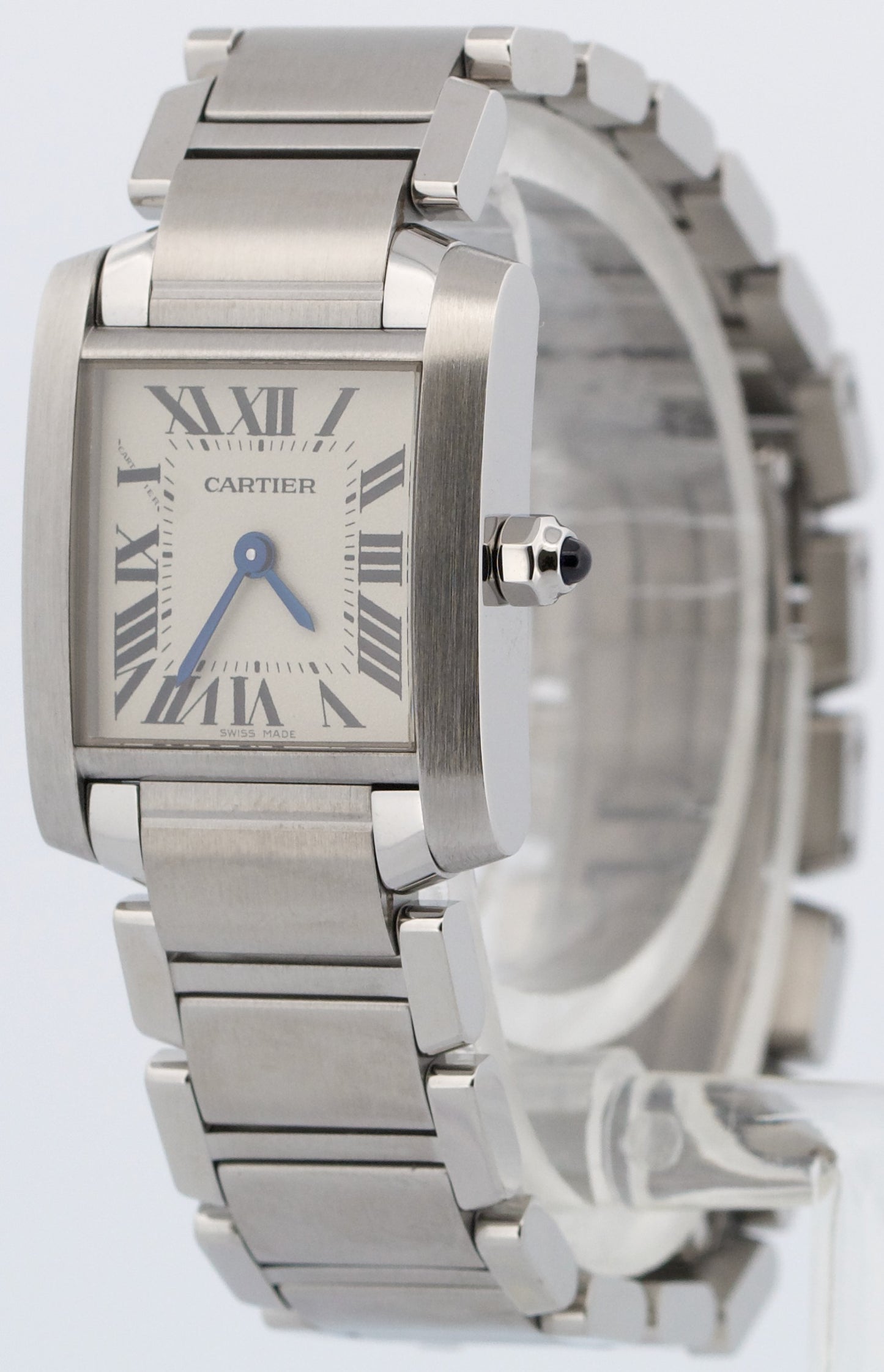 2021 PAPERS Cartier Tank Francaise 20mm IVORY Quartz Steel W51008Q3 3217 BOX
