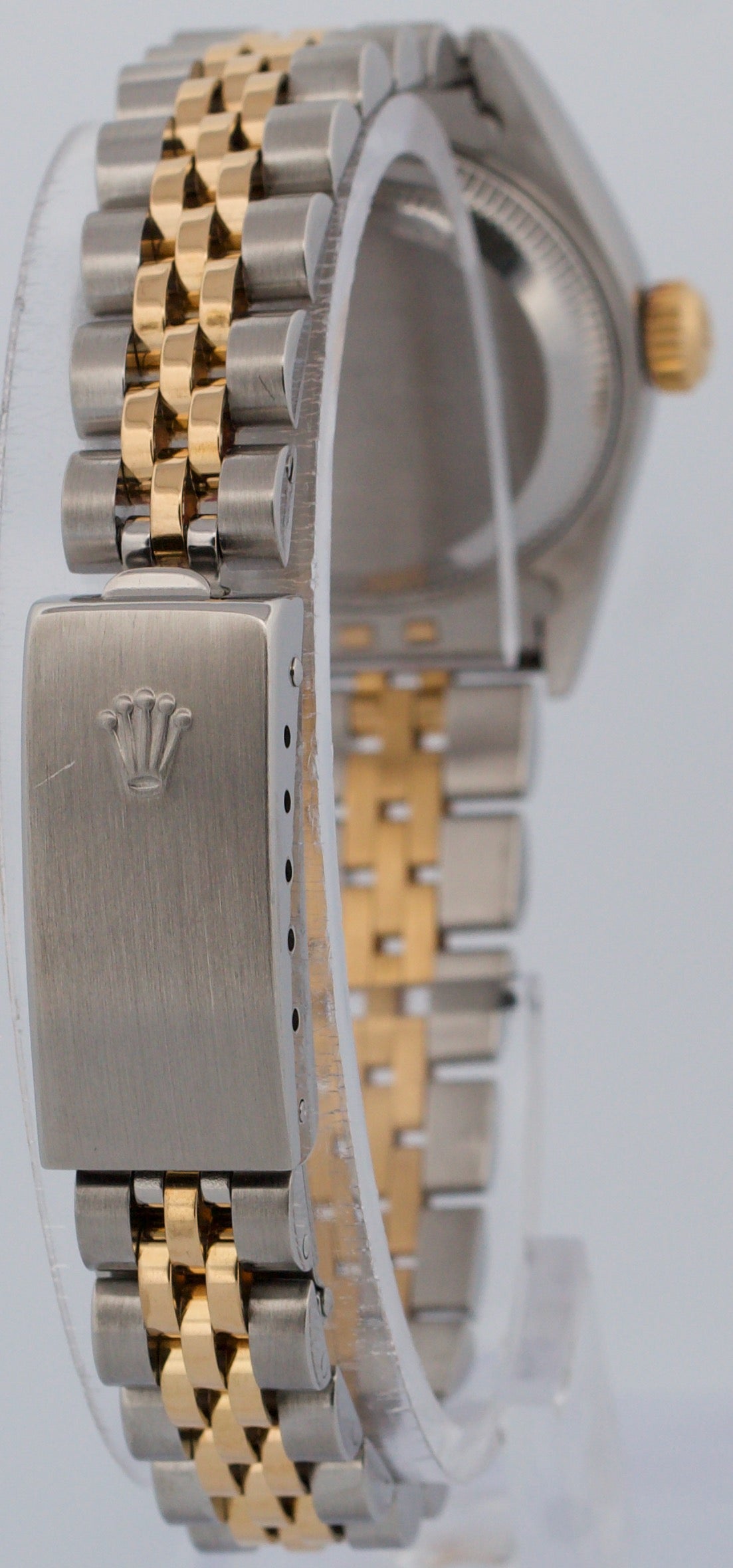 PAPERS Ladies Rolex DateJust BLUE VIGNETTE DIAMOND 18K Jubilee 26mm 79173 BOX