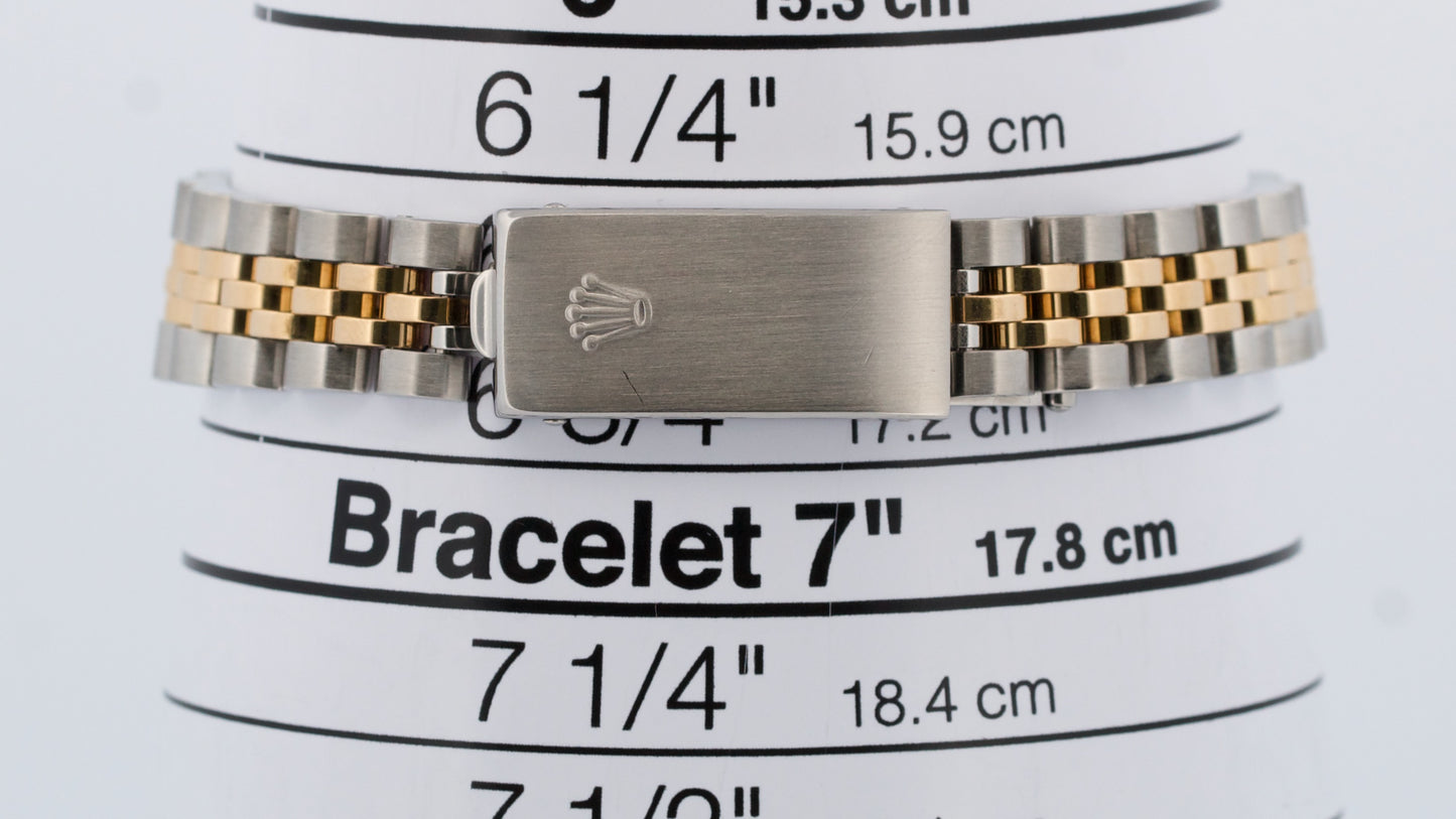 PAPERS Ladies Rolex DateJust BLUE VIGNETTE DIAMOND 18K Jubilee 26mm 79173 BOX