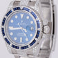 MINT Rolex Submariner Date Blue Dial DIAMOND SAPPHIRE 40mm Oyster Watch 116610