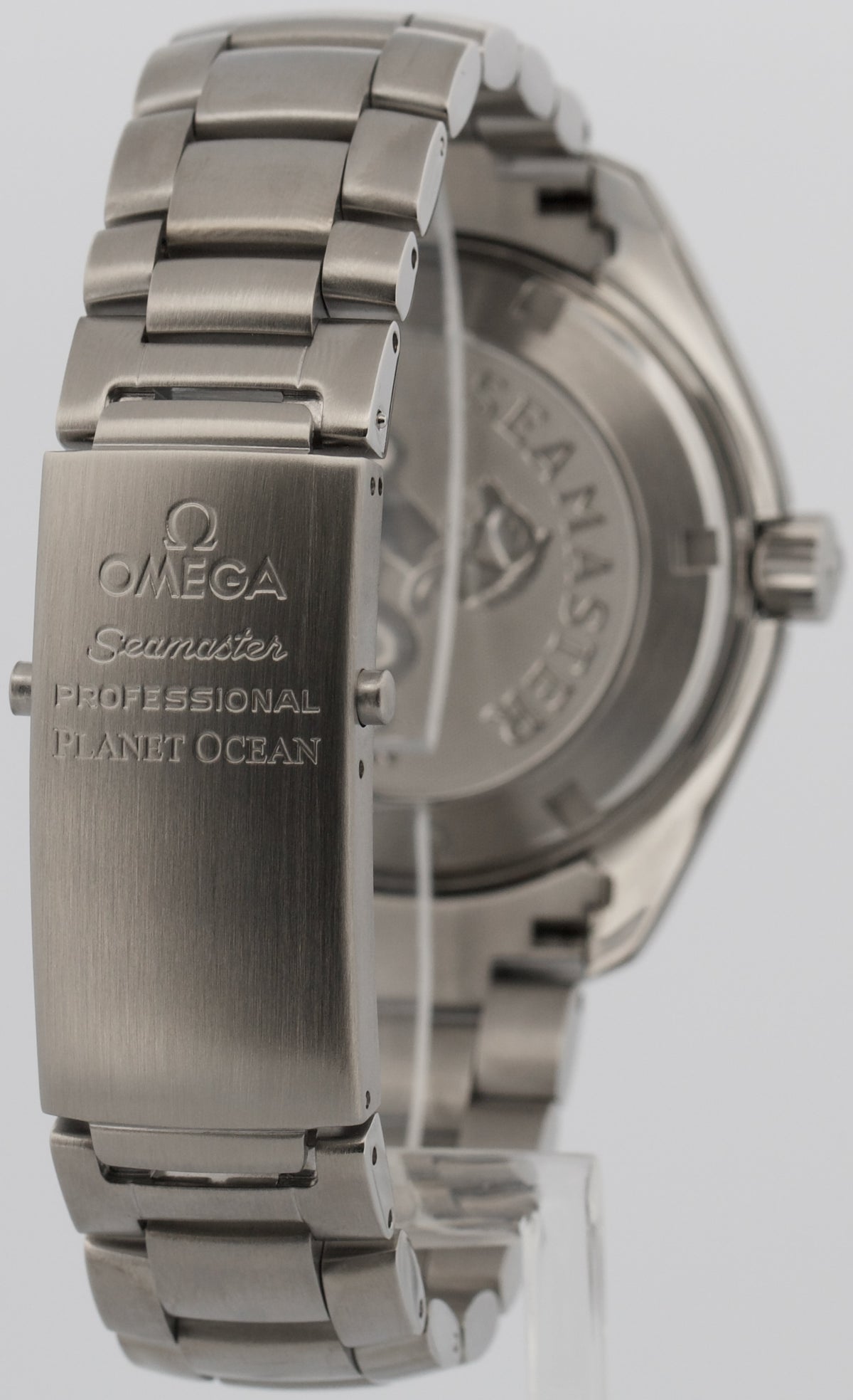 2010 Omega Seamaster Planet Ocean 2201.50.00 Black Steel 42mm Watch Box Papers