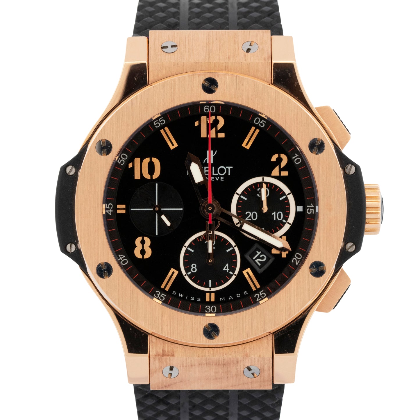 PAPERS Hublot Big Bang BLACK 18K Rose Gold 44mm 301.PX.1180.RX Watch BOX