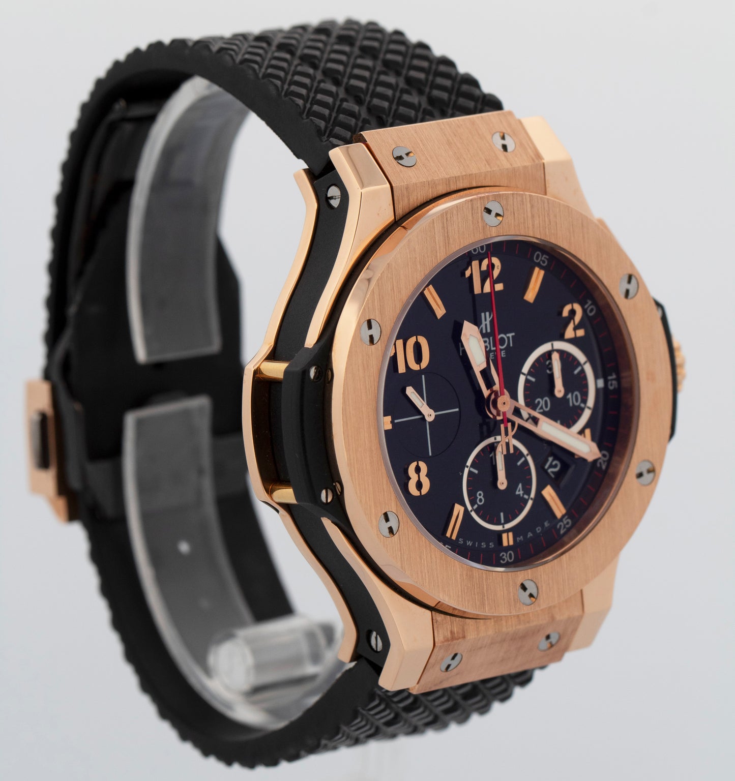PAPERS Hublot Big Bang BLACK 18K Rose Gold 44mm 301.PX.1180.RX Watch BOX