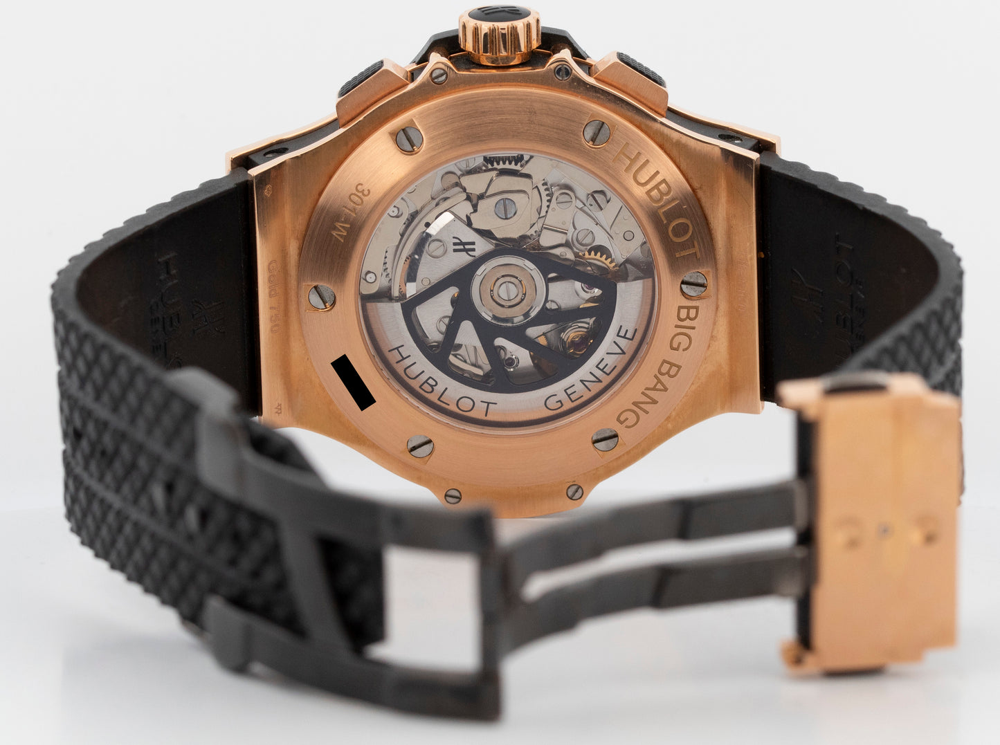 PAPERS Hublot Big Bang BLACK 18K Rose Gold 44mm 301.PX.1180.RX Watch BOX
