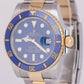 MINT PAPERS Rolex Submariner Date Two-Tone 18K Gold Steel Ceramic 116613 LB BOX