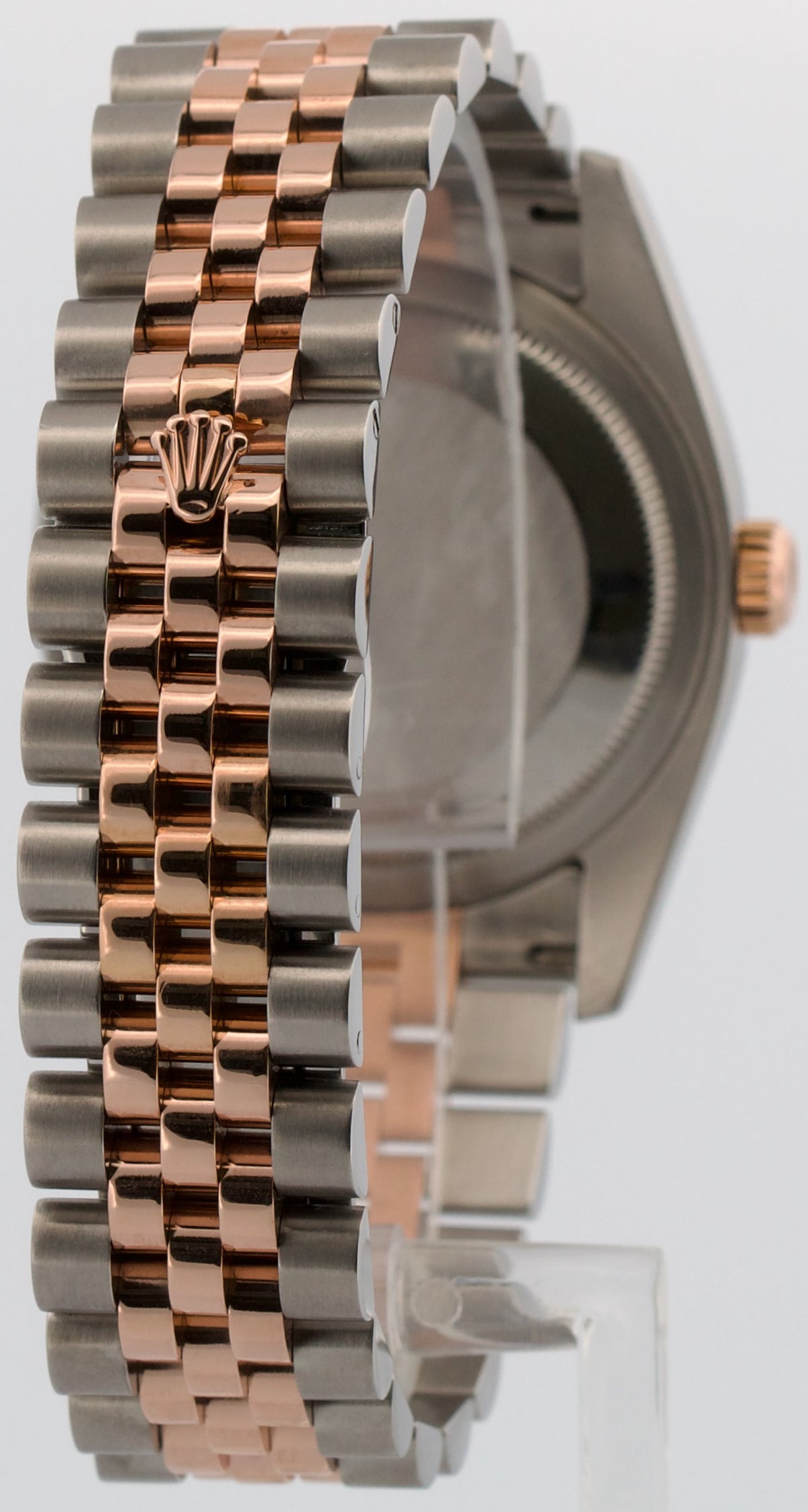 2006 Rolex DateJust 36mm MOP Roman 18K Rose Gold Steel Jubilee 116231 Box Papers