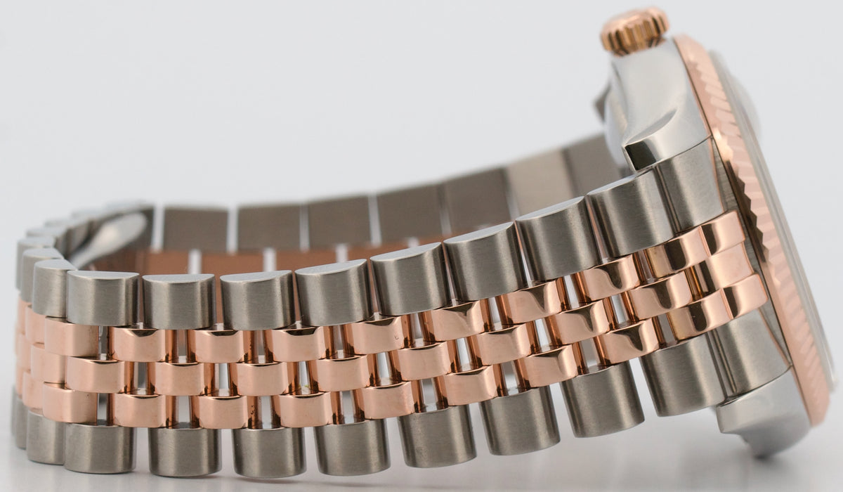 2006 Rolex DateJust 36mm MOP Roman 18K Rose Gold Steel Jubilee 116231 Box Papers