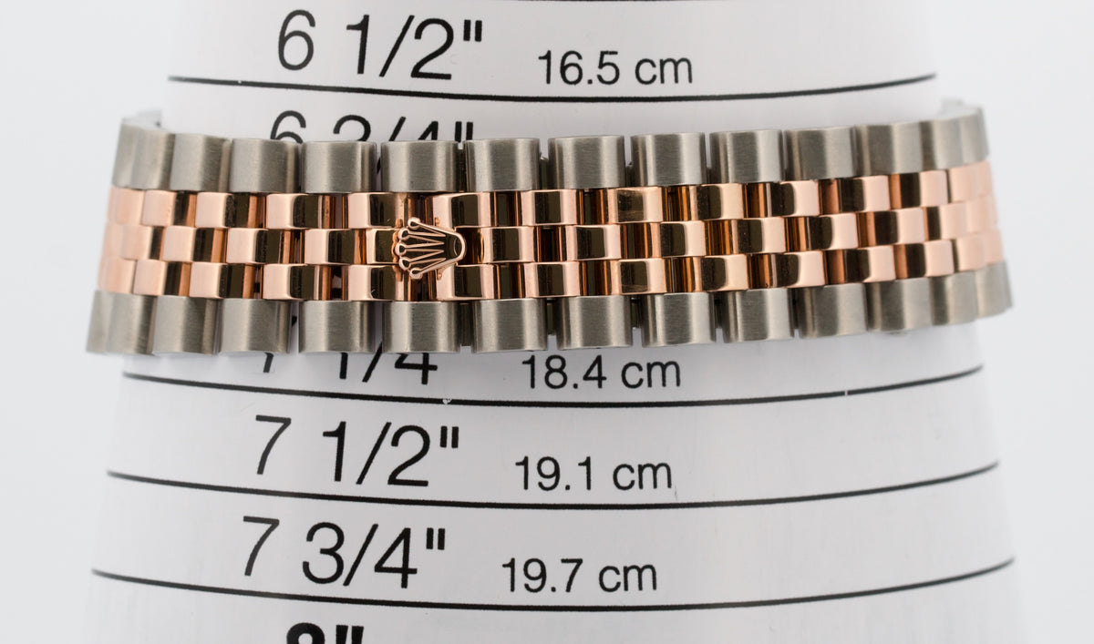 2006 Rolex DateJust 36mm MOP Roman 18K Rose Gold Steel Jubilee 116231 Box Papers