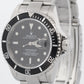 Rolex Submariner Date BLACK NO-HOLES Stainless Steel Dive 40mm 16610 Watch