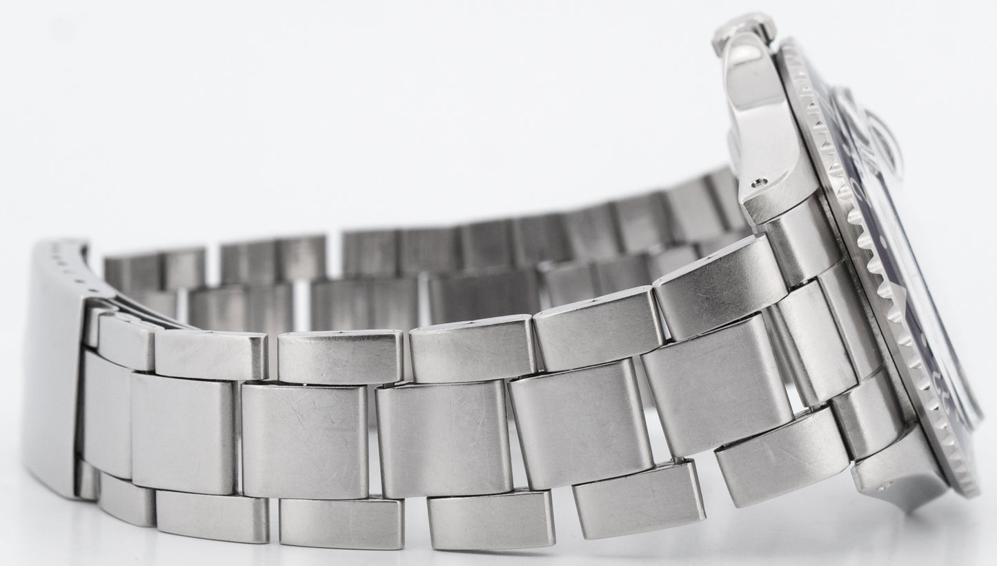 VINTAGE PAPERS Rolex GMT-Master Red Blue PEPSI Black Oyster LONG-E 40mm 1675 BOX