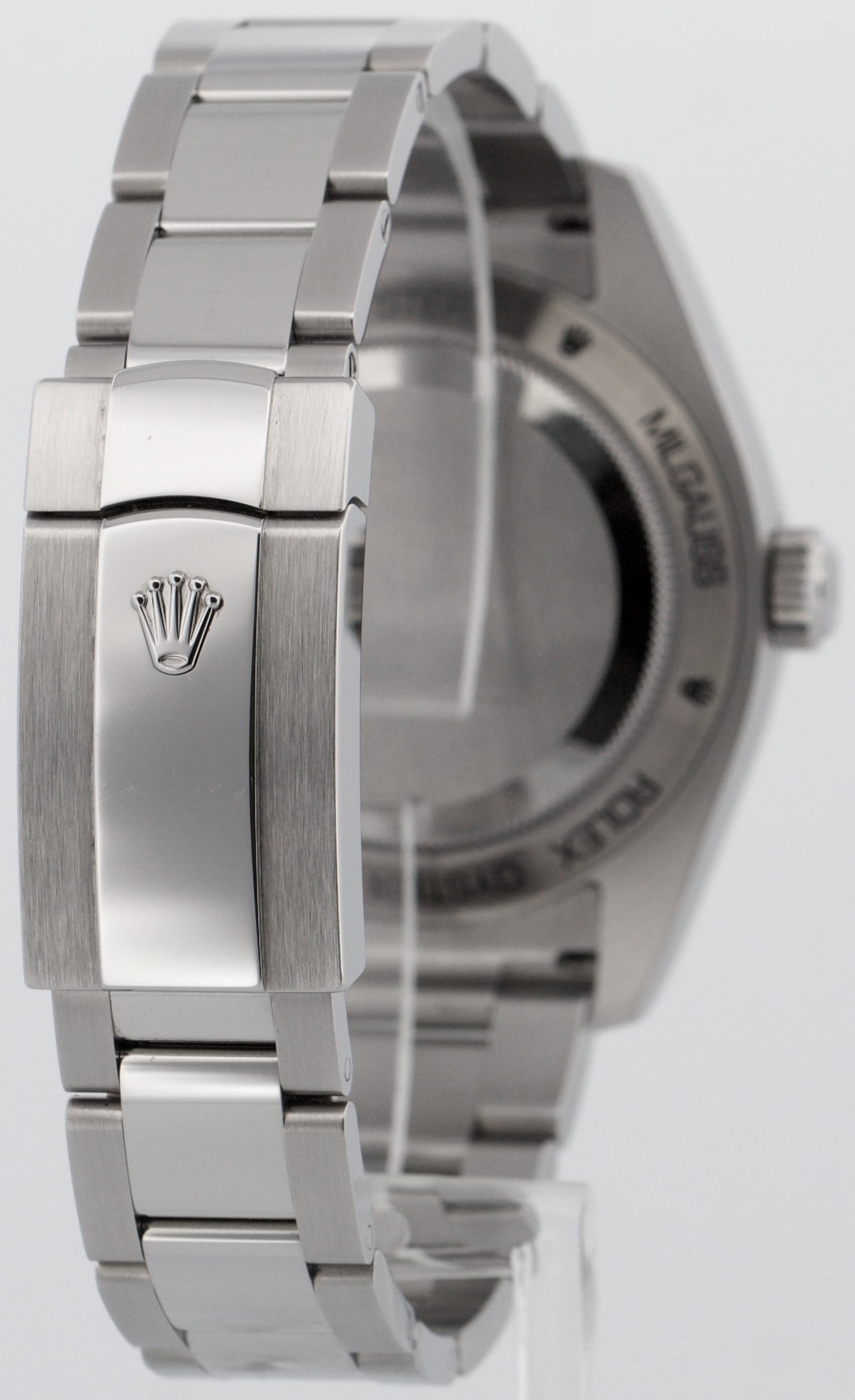 2021 PAPERS Rolex Milgauss BLUE 40mm Steel Z-Blue Green 116400 GV Steel BOX