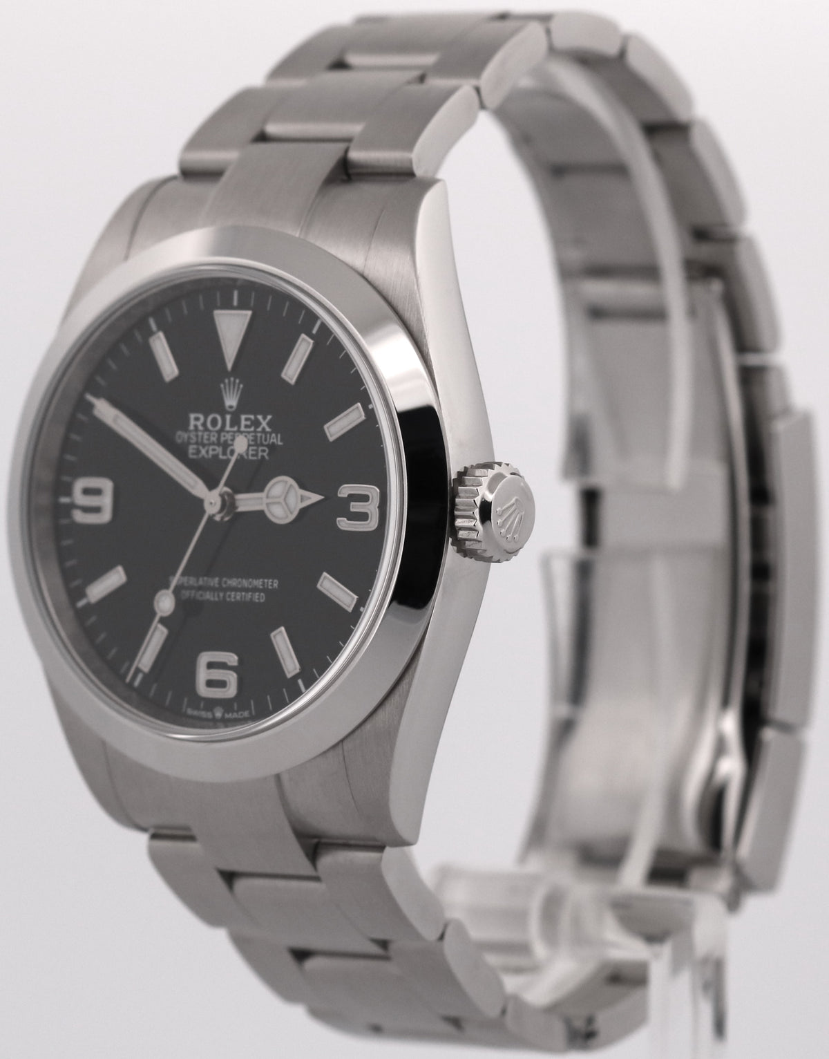 2023 Rolex Explorer I 224270 Black Stainless Steel Oyster 40mm Watch Box Papers