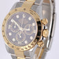 Rolex Daytona Cosmograph Two-Tone 18k Gold Steel Black DIAMOND 40mm 116523 Watch