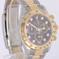 Rolex Daytona Cosmograph Two-Tone 18k Gold Steel Black DIAMOND 40mm 116523 Watch