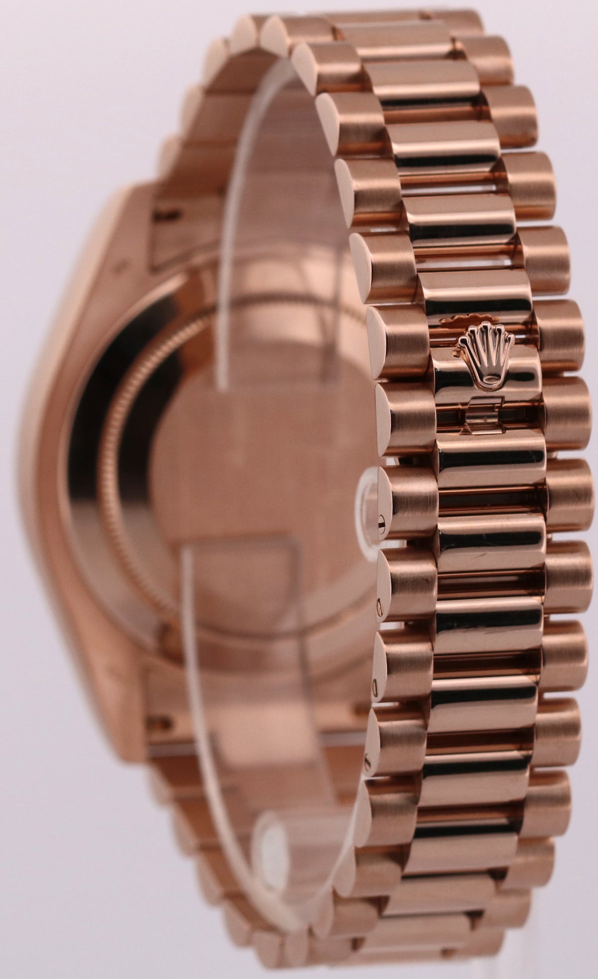 2012 Rolex Day-Date II President 218235 41mm Chocolate Wave 18K Gold Box Papers