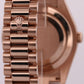 2012 Rolex Day-Date II President 218235 41mm Chocolate Wave 18K Gold Box Papers
