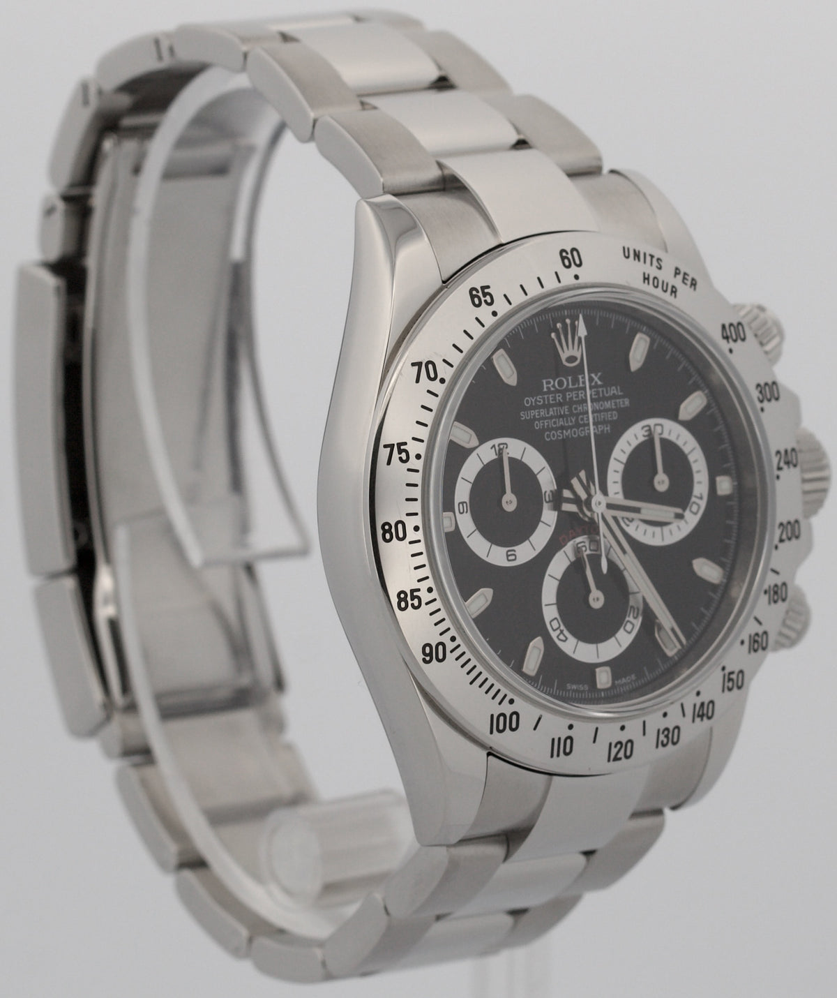 Rolex Daytona Cosmograph 116520 Black Steel Random Serial 40mm Watch Box Papers