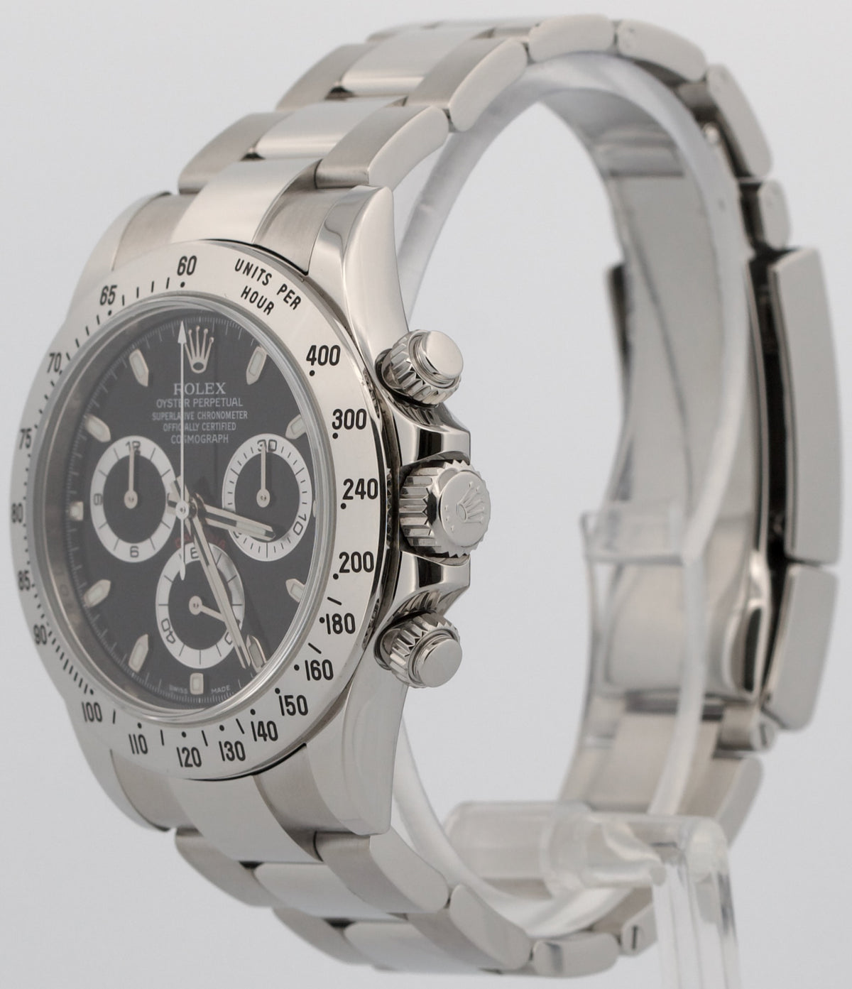 Rolex Daytona Cosmograph 116520 Black Steel Random Serial 40mm Watch Box Papers