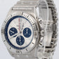 Breitling Chronomat B01 SILVER Stainless Steel Chronograph 42mm AB0134 BOX