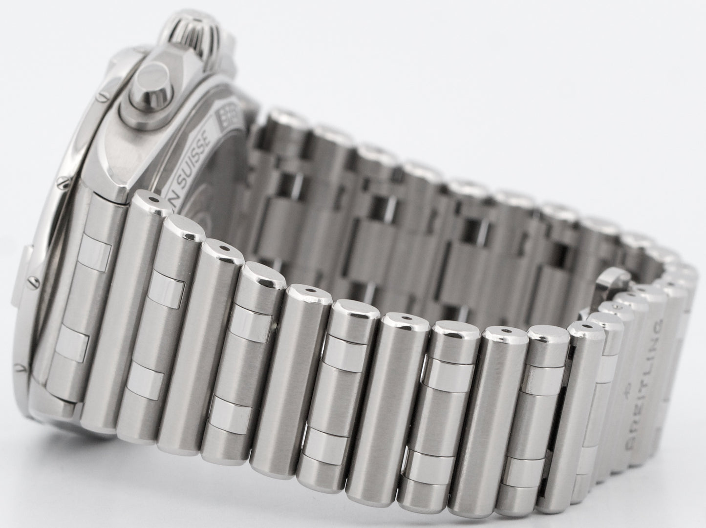 Breitling Chronomat B01 SILVER Stainless Steel Chronograph 42mm AB0134 BOX