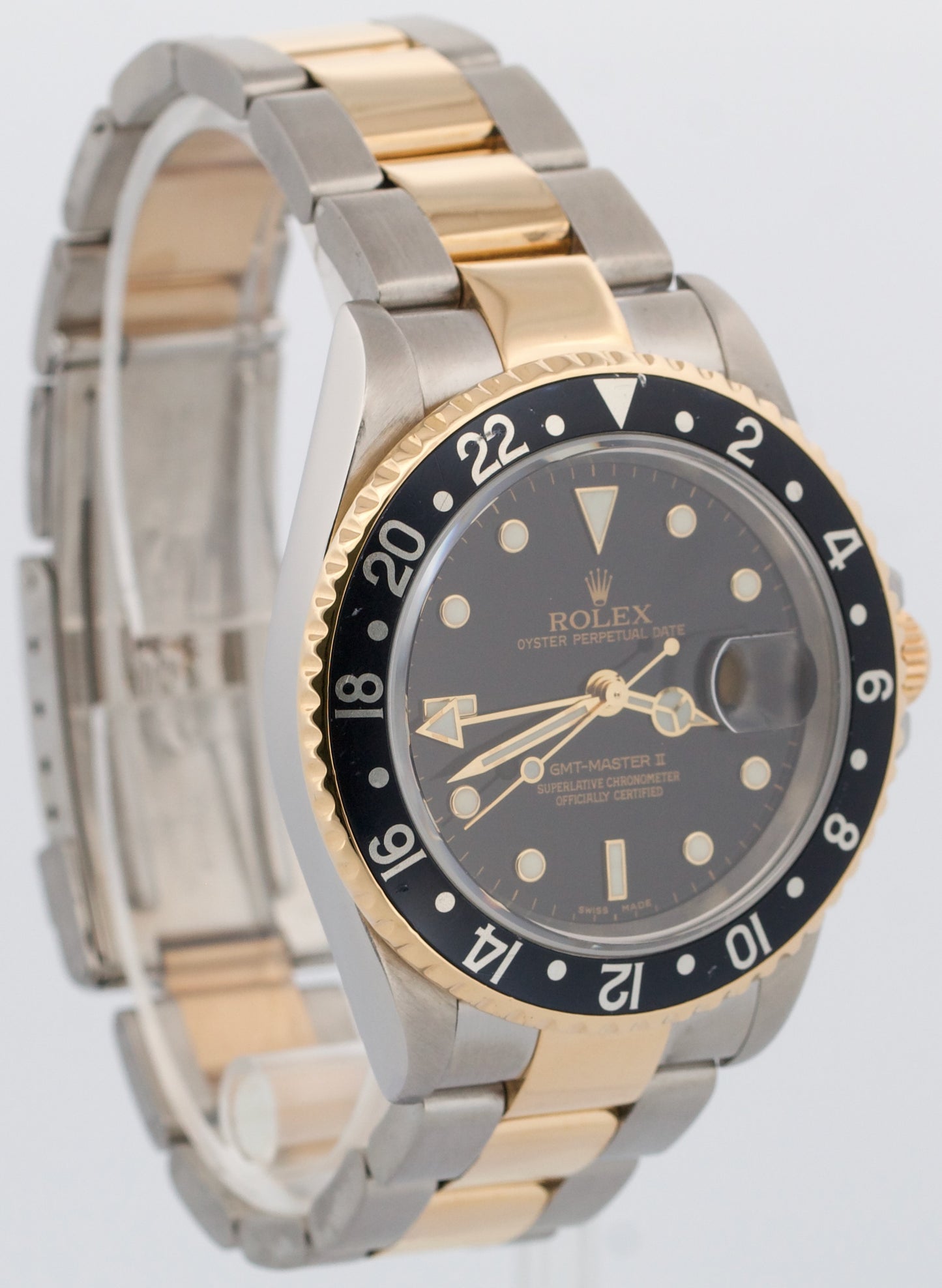 Rolex GMT-Master II BLACK 18K Yellow Gold Stainless Steel OYSTER 40mm 16713