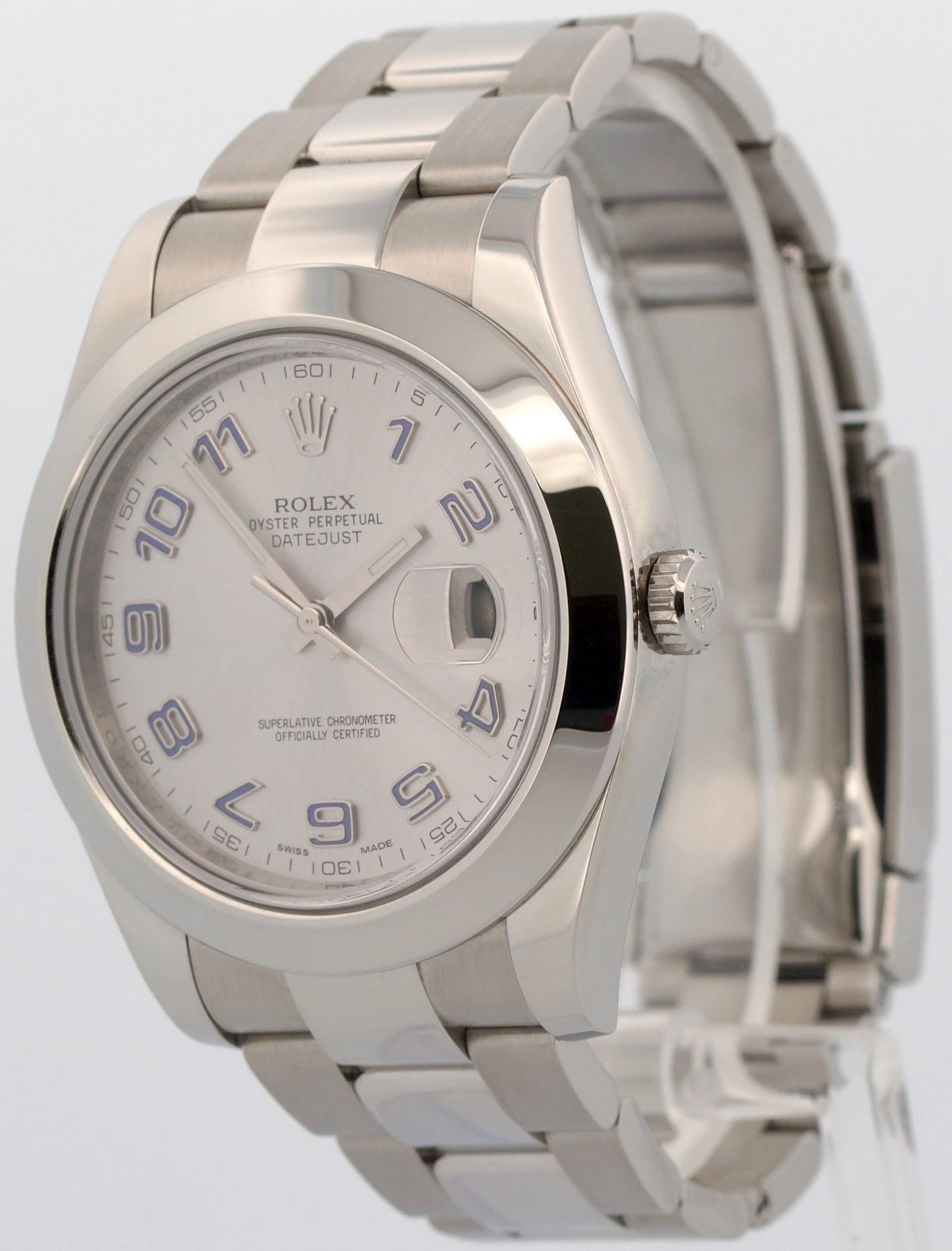 2026 RSC PAPERS Rolex DateJust II 41mm SILVER Purple Steel OYSTER 116300 BOX