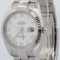 2025 PAPERS Rolex DateJust 41 WHITE ROMAN 18K Gold 41mm OYSTER 126334 Watch BOX