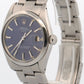 VINTAGE 1976 Rolex Oyster Perpetual Date BLUE Stainless Steel OYSTER 34mm 1500