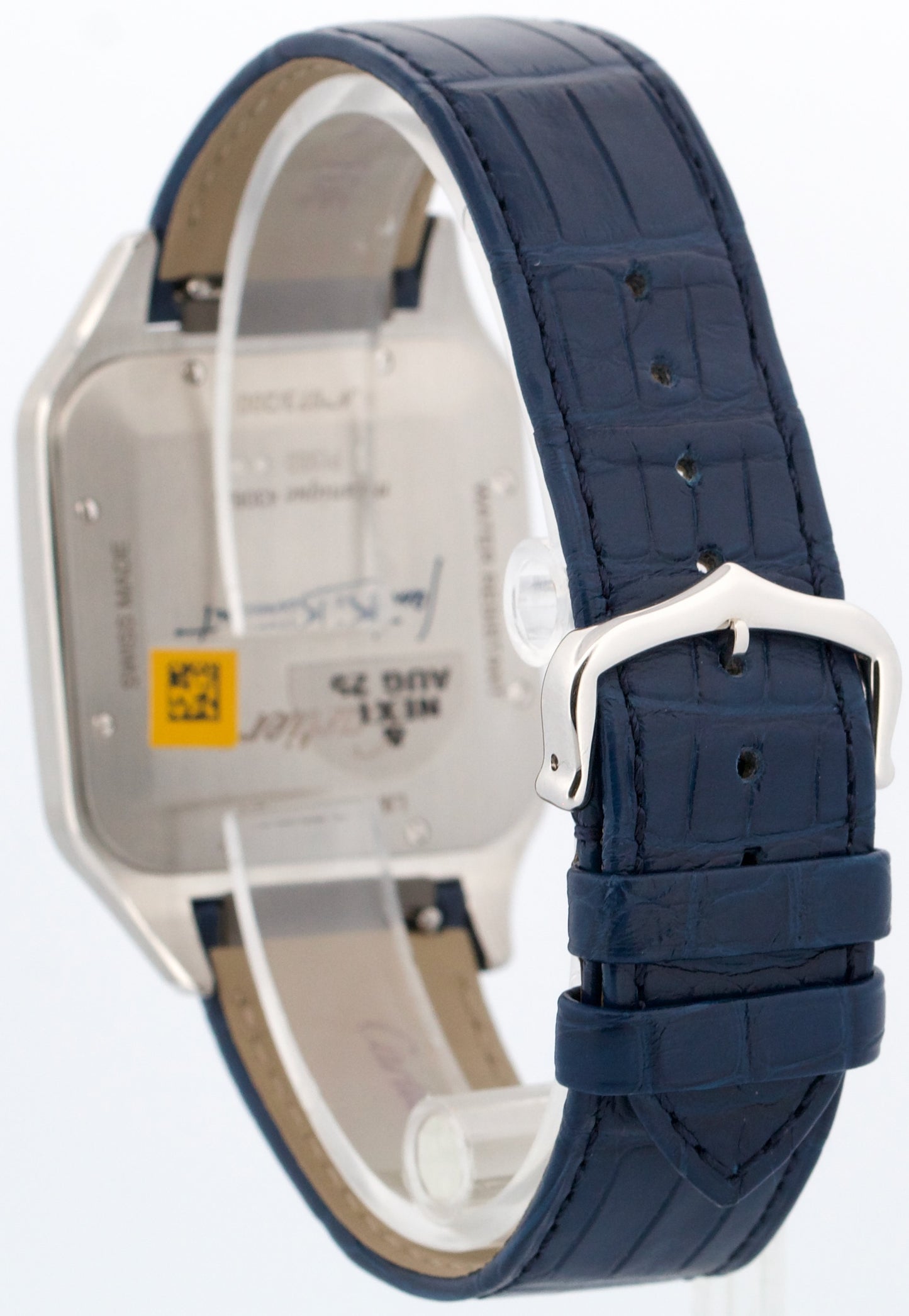 NEW 2024 PAPERS Cartier Santos Dumont 33.9mm PLATINUM ARABIC 4306A WGSA0086 BOX