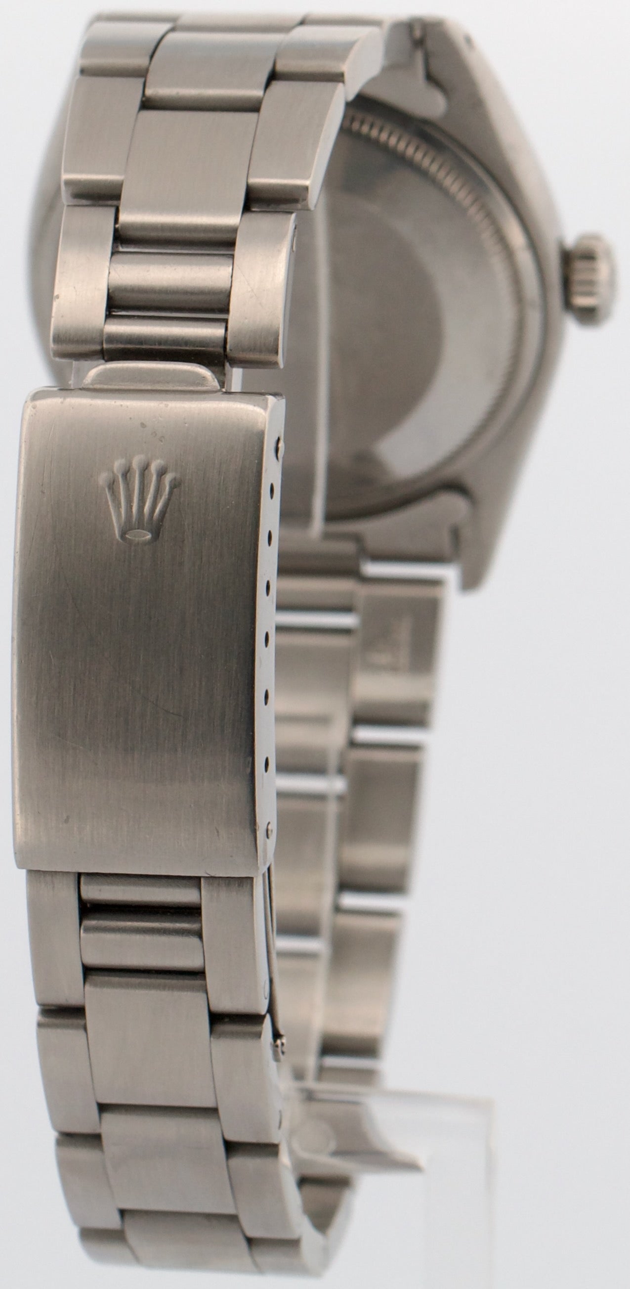 VINTAGE 1976 Rolex Oyster Perpetual Date BLUE Stainless Steel OYSTER 34mm 1500