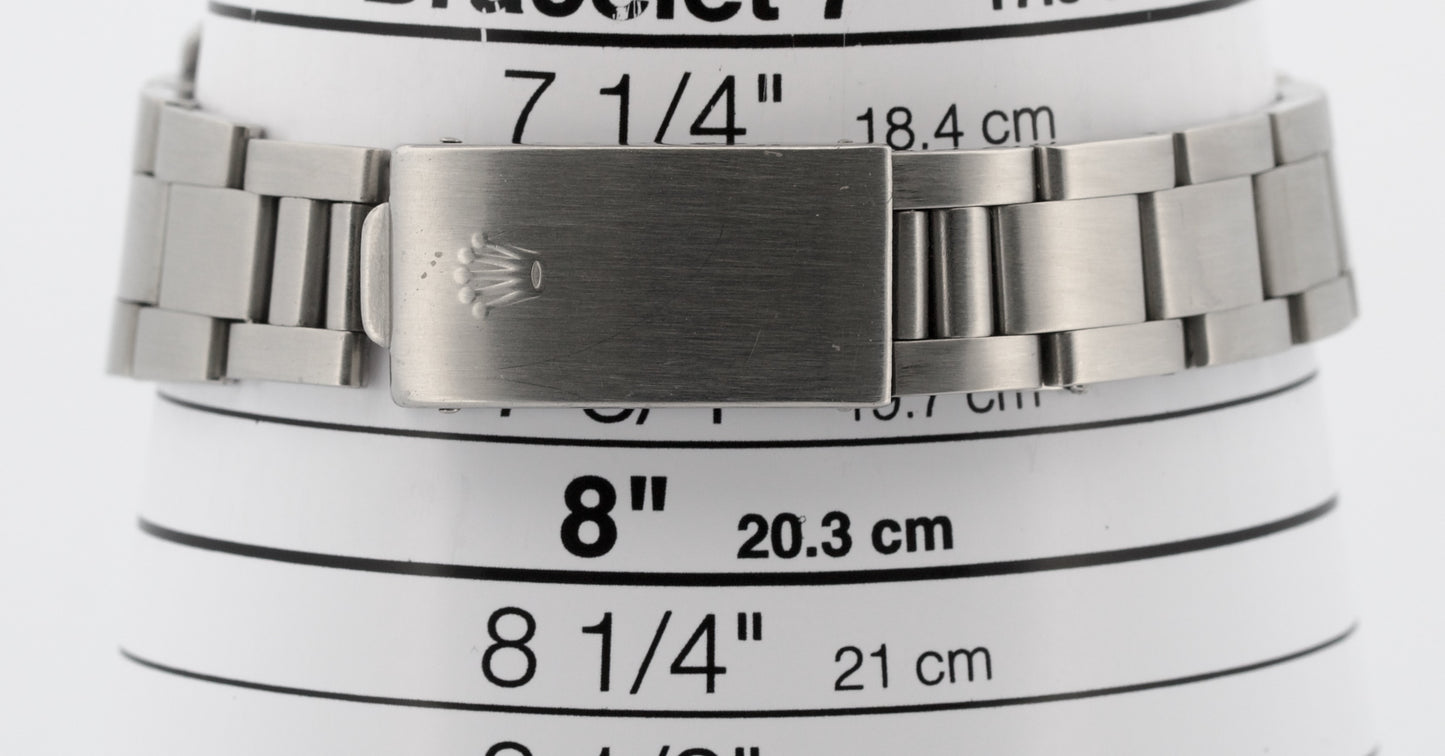 VINTAGE 1976 Rolex Oyster Perpetual Date BLUE Stainless Steel OYSTER 34mm 1500