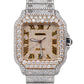 Cartier Santos 39.8mm DIAMOND BUST DOWN Automatic Stainless Steel Watch 4072