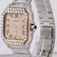 Cartier Santos 39.8mm DIAMOND BUST DOWN Automatic Stainless Steel Watch 4072