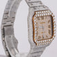 Cartier Santos 39.8mm DIAMOND BUST DOWN Automatic Stainless Steel Watch 4072