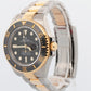 NEW 2022 PAPERS Rolex Sea-Dweller BLACK Two-Tone Gold 43mm 126603 Watch BOX