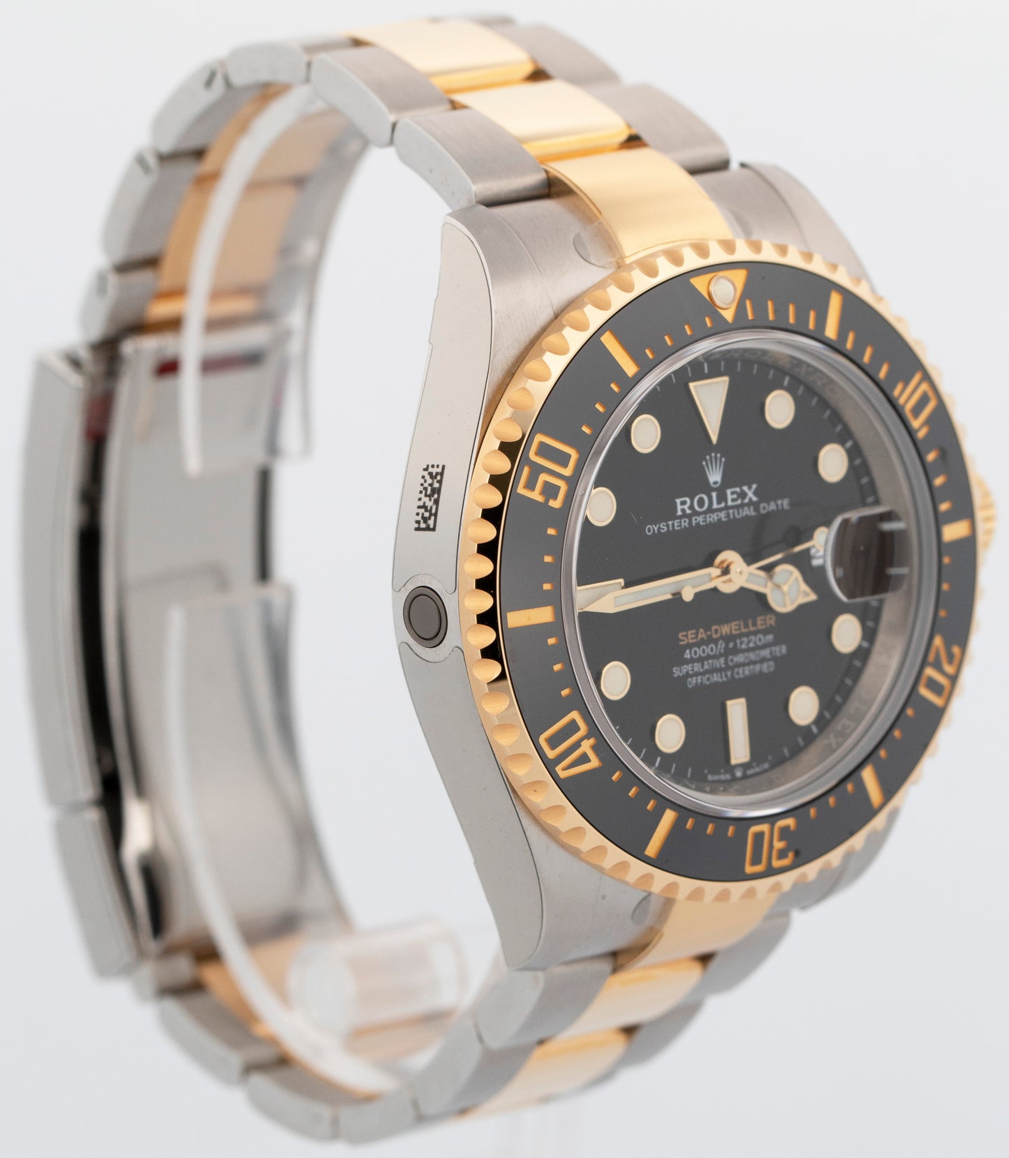 NEW 2022 PAPERS Rolex Sea-Dweller BLACK Two-Tone Gold 43mm 126603 Watch BOX