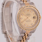 PAPERS Rolex DateJust 26mm CHAMPAGNE DIAMOND 18K Gold Steel NO-HOLES 69173 BOX