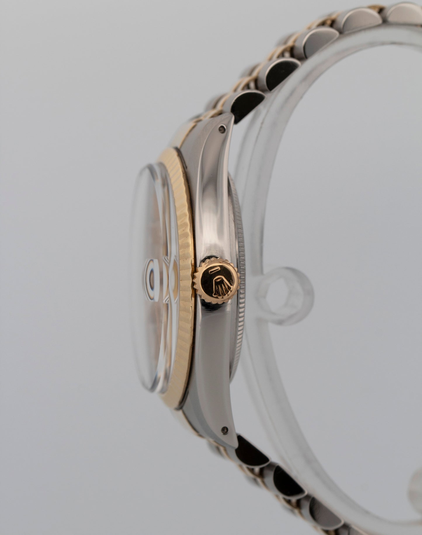 Rolex DateJust CHAMPAGNE Two-Tone 18K Yellow Gold Steel 36mm 16013 Watch