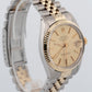 Rolex DateJust CHAMPAGNE Two-Tone 18K Yellow Gold Steel 36mm 16013 Watch