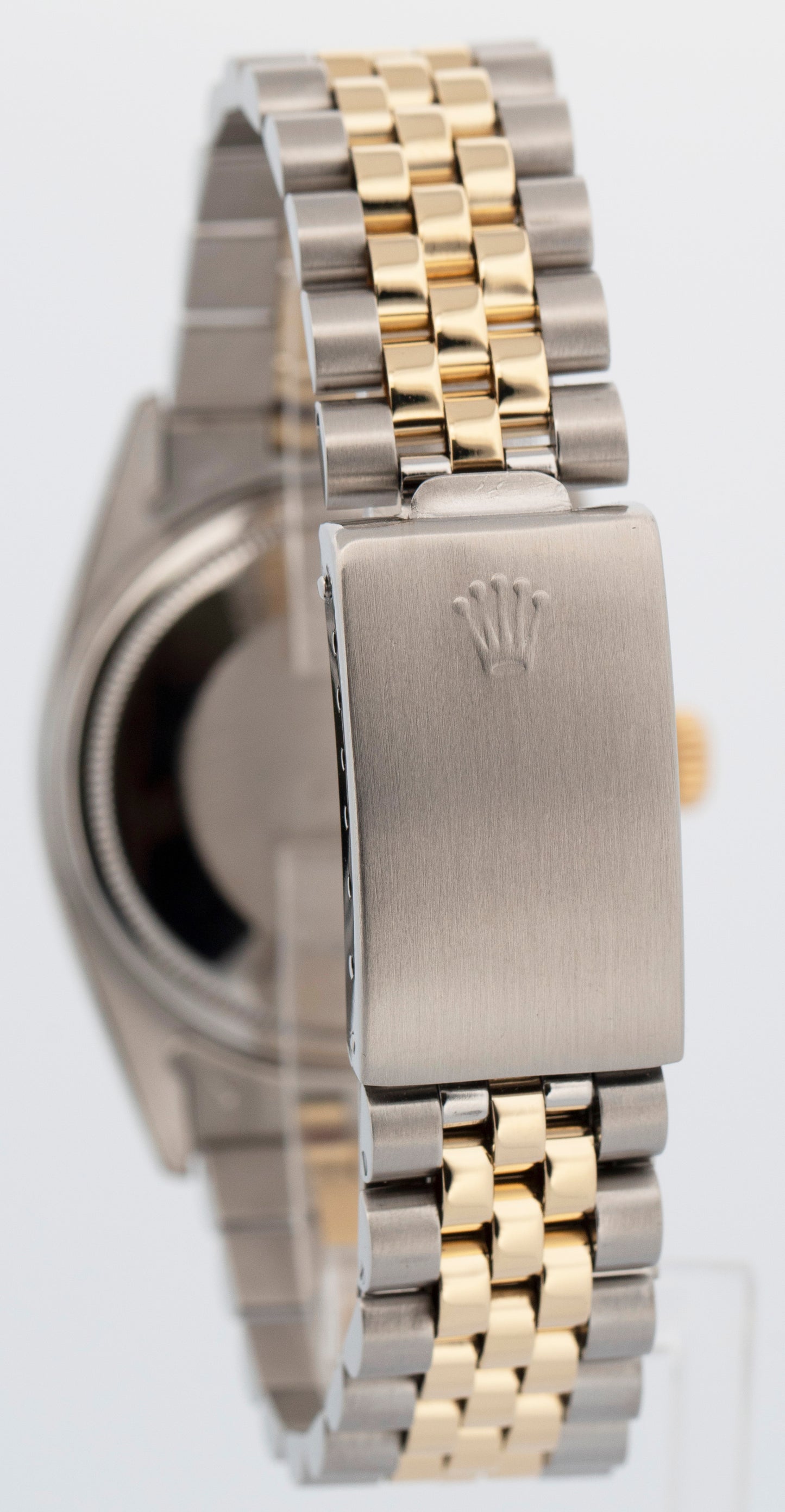 Rolex DateJust CHAMPAGNE Two-Tone 18K Yellow Gold Steel 36mm 16013 Watch