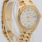 PAPERS Rolex DateJust President SILVER JUBILEE DIAMOND 26mm 18K Gold 179138 BOX