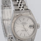 Rolex DateJust SILVER Stainless Steel 18K White Gold JUBILEE Fluted 79174 Watch