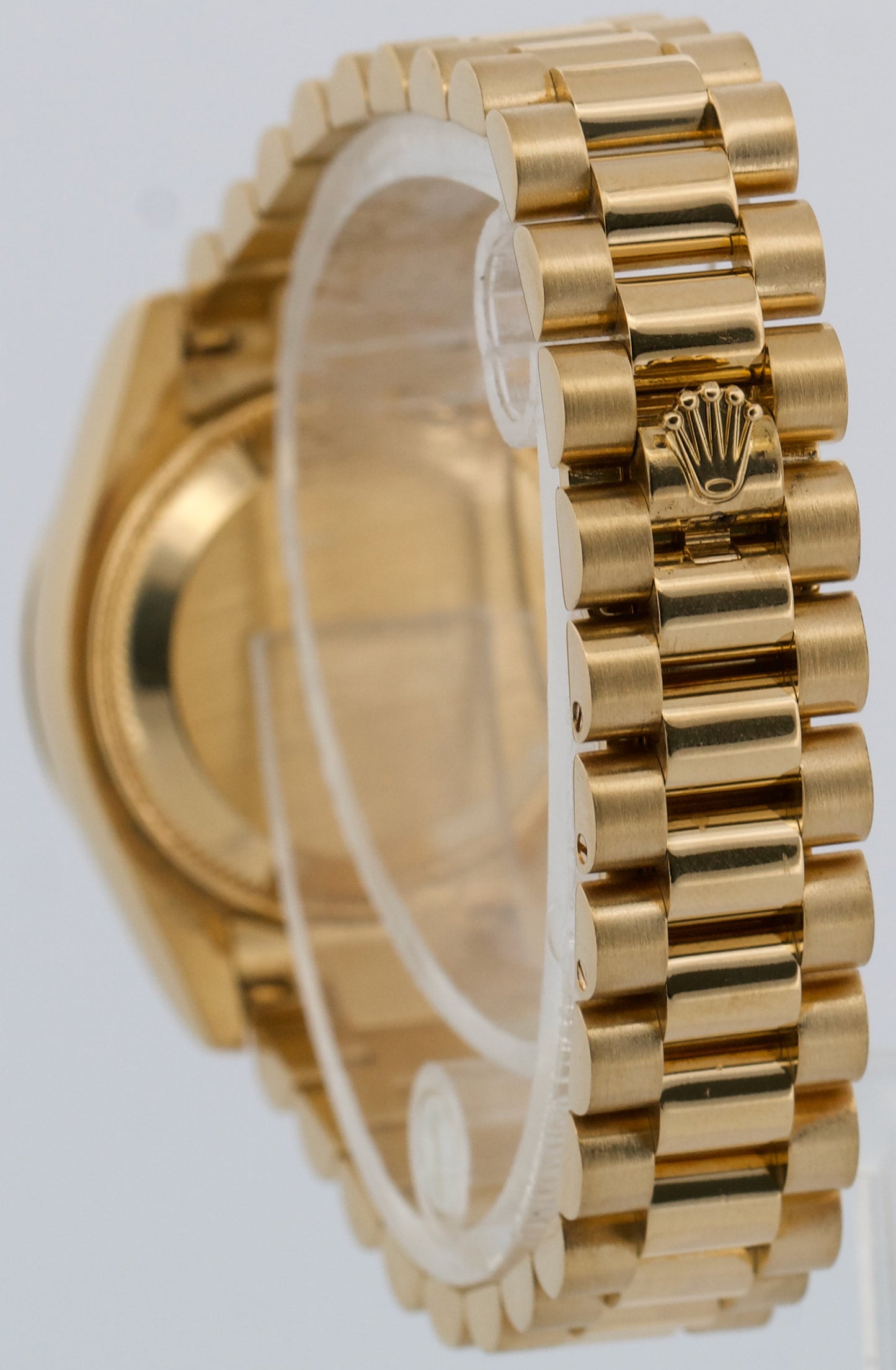 PAPERS Rolex DateJust President SILVER JUBILEE DIAMOND 26mm 18K Gold 179138 BOX