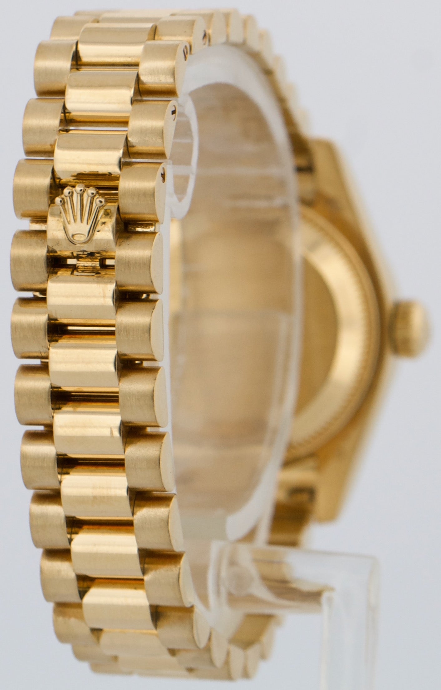 PAPERS Rolex DateJust President SILVER JUBILEE DIAMOND 26mm 18K Gold 179138 BOX